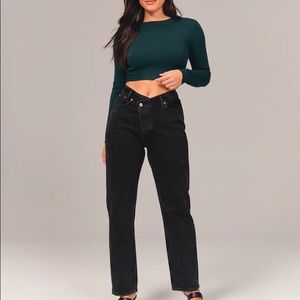Abercrombie Curve Love High Rise Dad Jeans